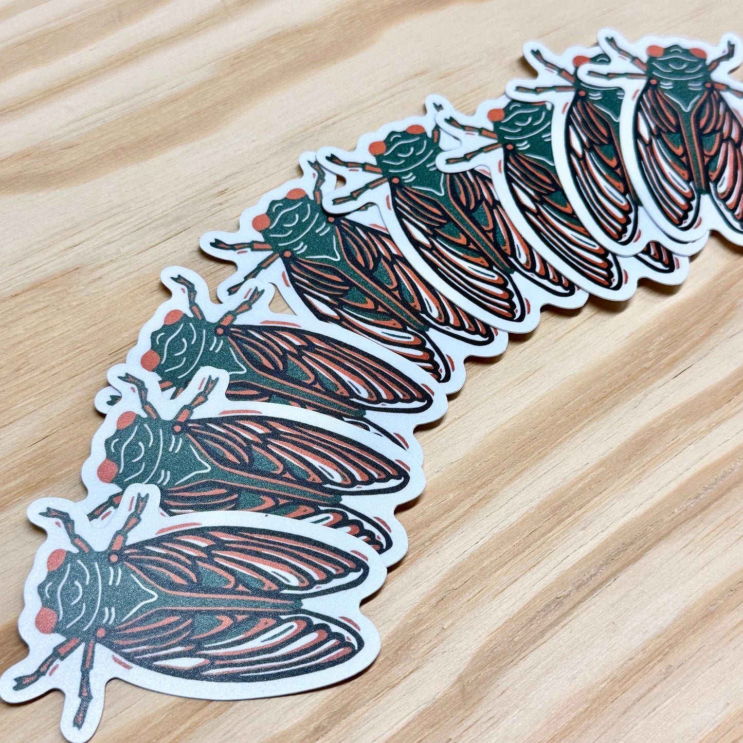 Cicada Sticker - 3" Vinyl Sticker