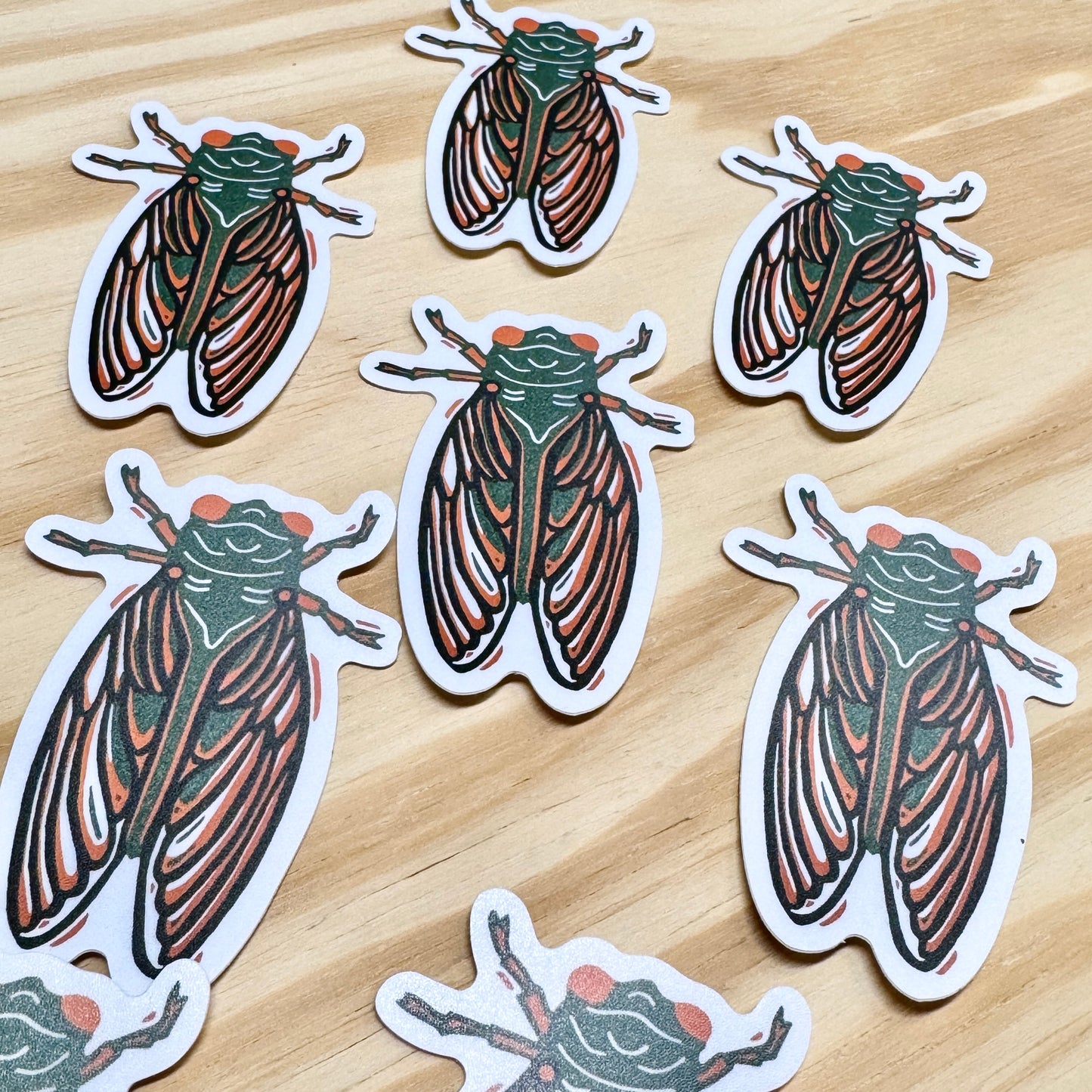 Cicada Sticker - 3" Vinyl Sticker