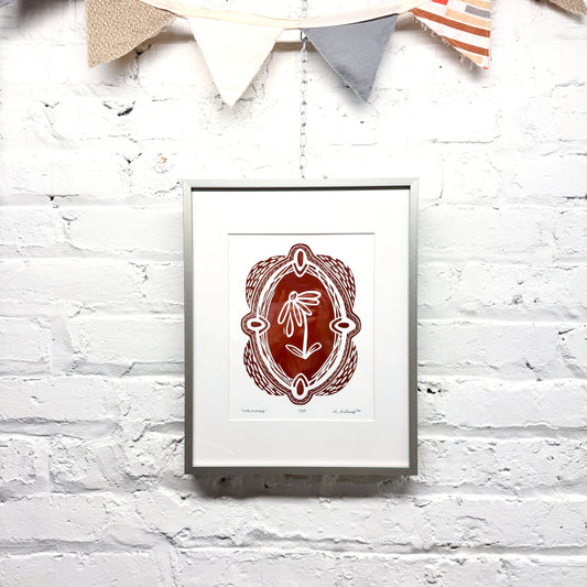 Into Silence FRAMED - woodblock print (11x14")