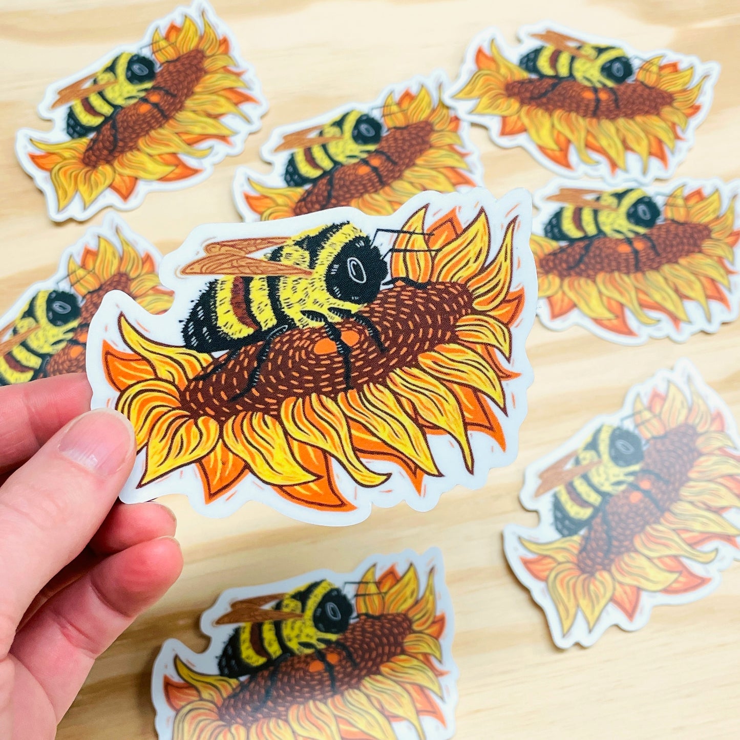 Rusty Patch Bumble Bee Sticker - 3.5" Vinyl Sticker