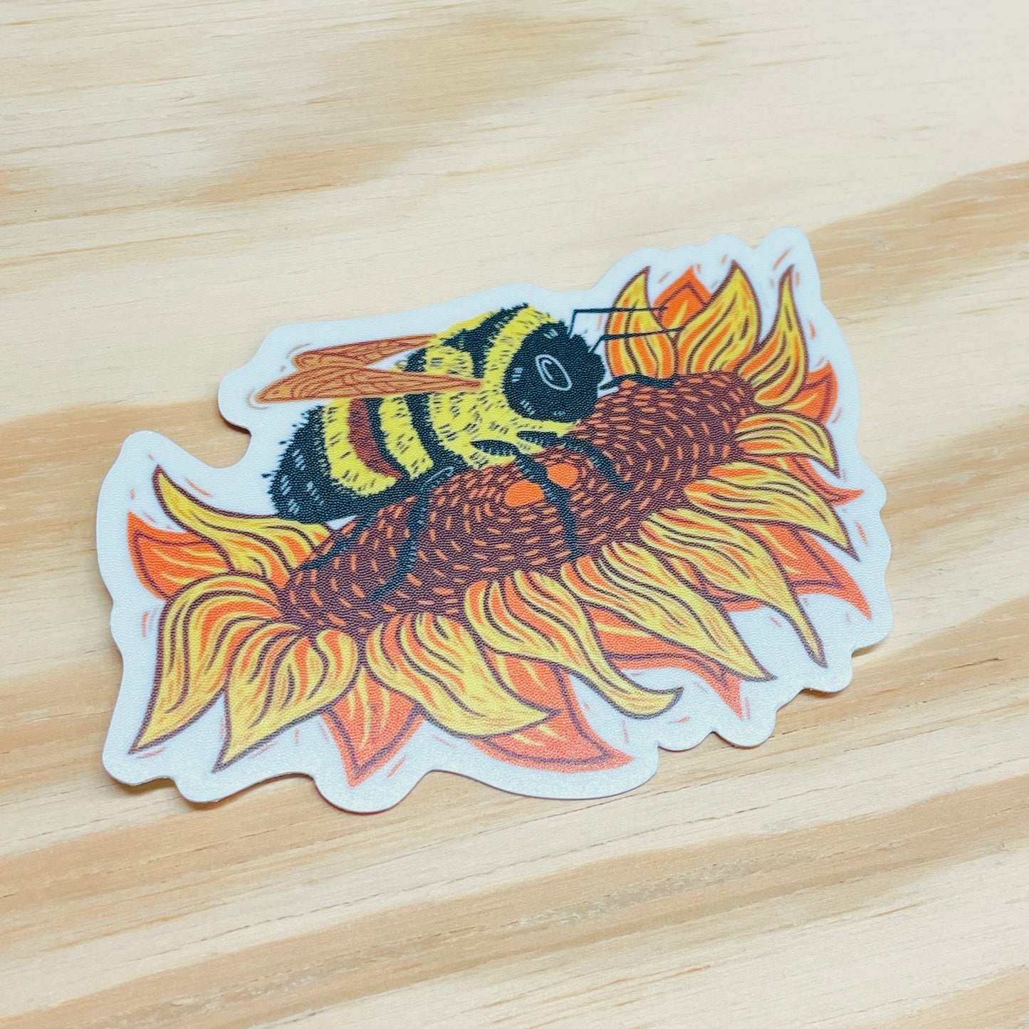 Rusty Patch Bumble Bee Sticker - 3.5" Vinyl Sticker