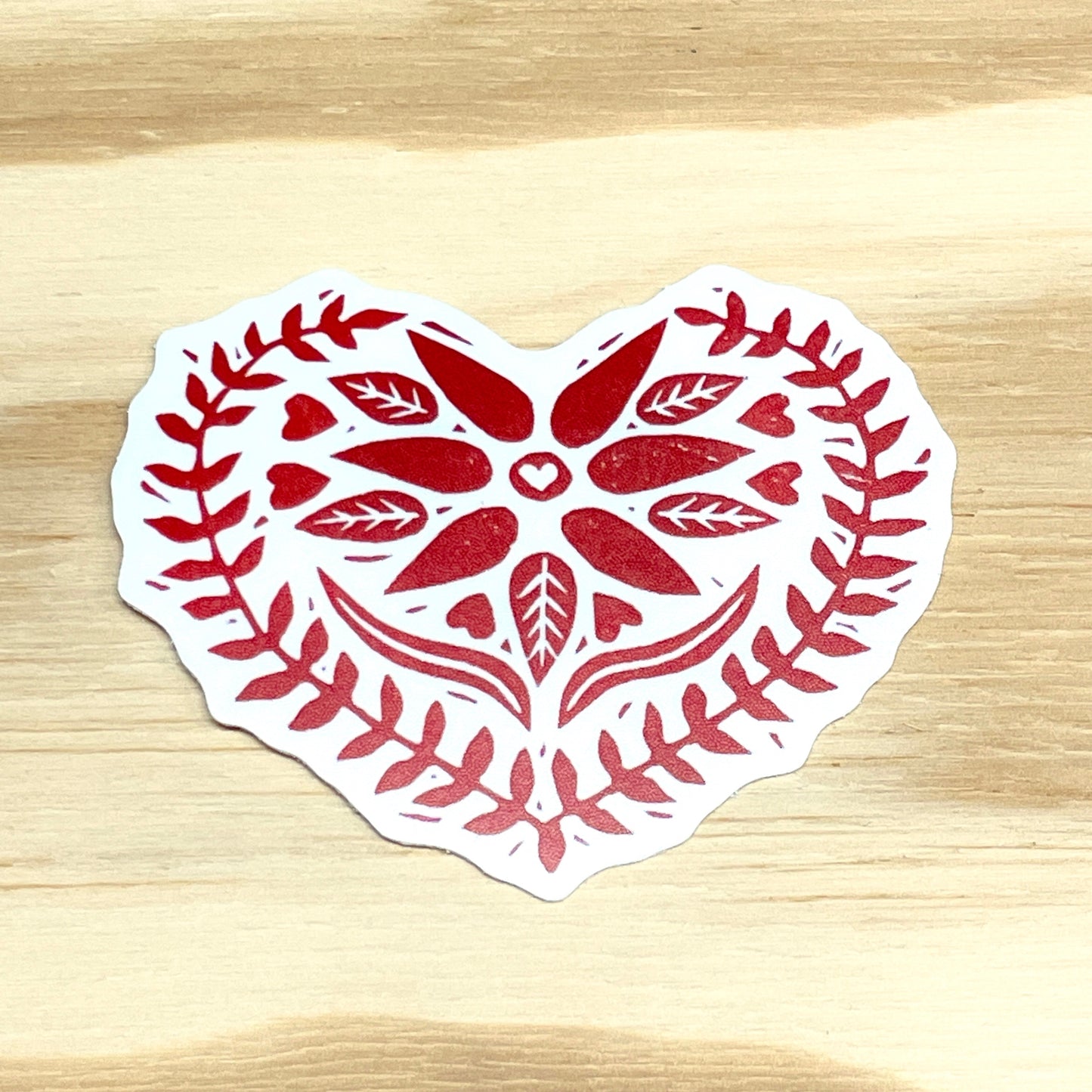 Swedish Heart Sticker - 3" Vinyl Sticker