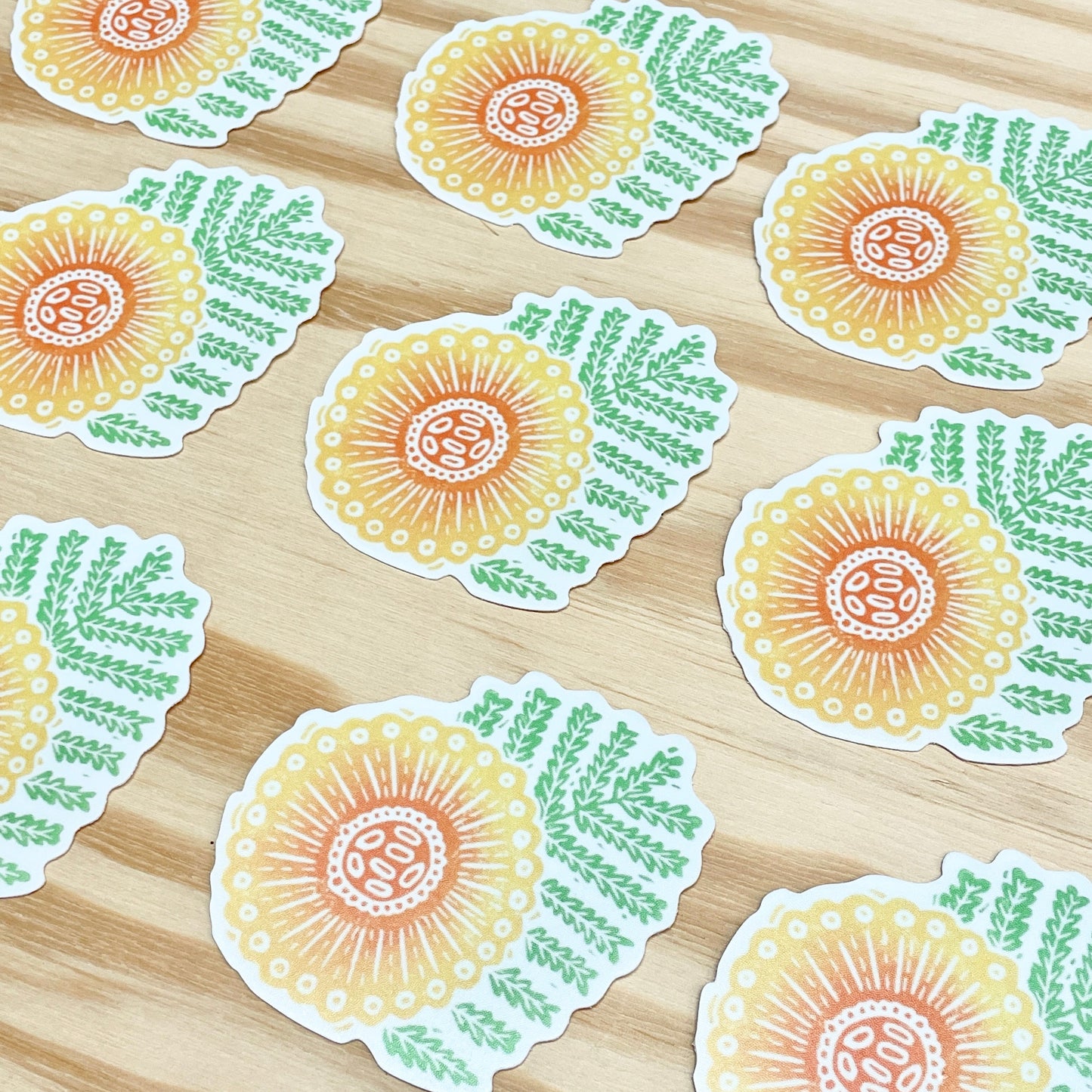 Yellow Flower Sticker - 2.75" Vinyl Sticker