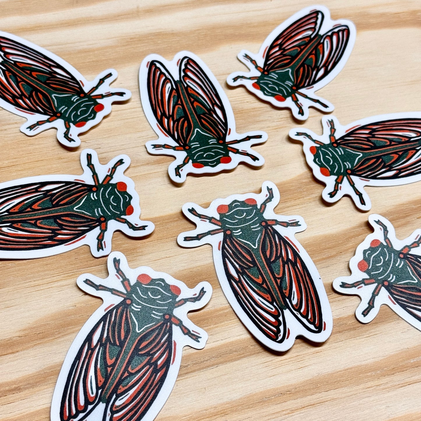 Cicada Sticker - 3" Vinyl Sticker