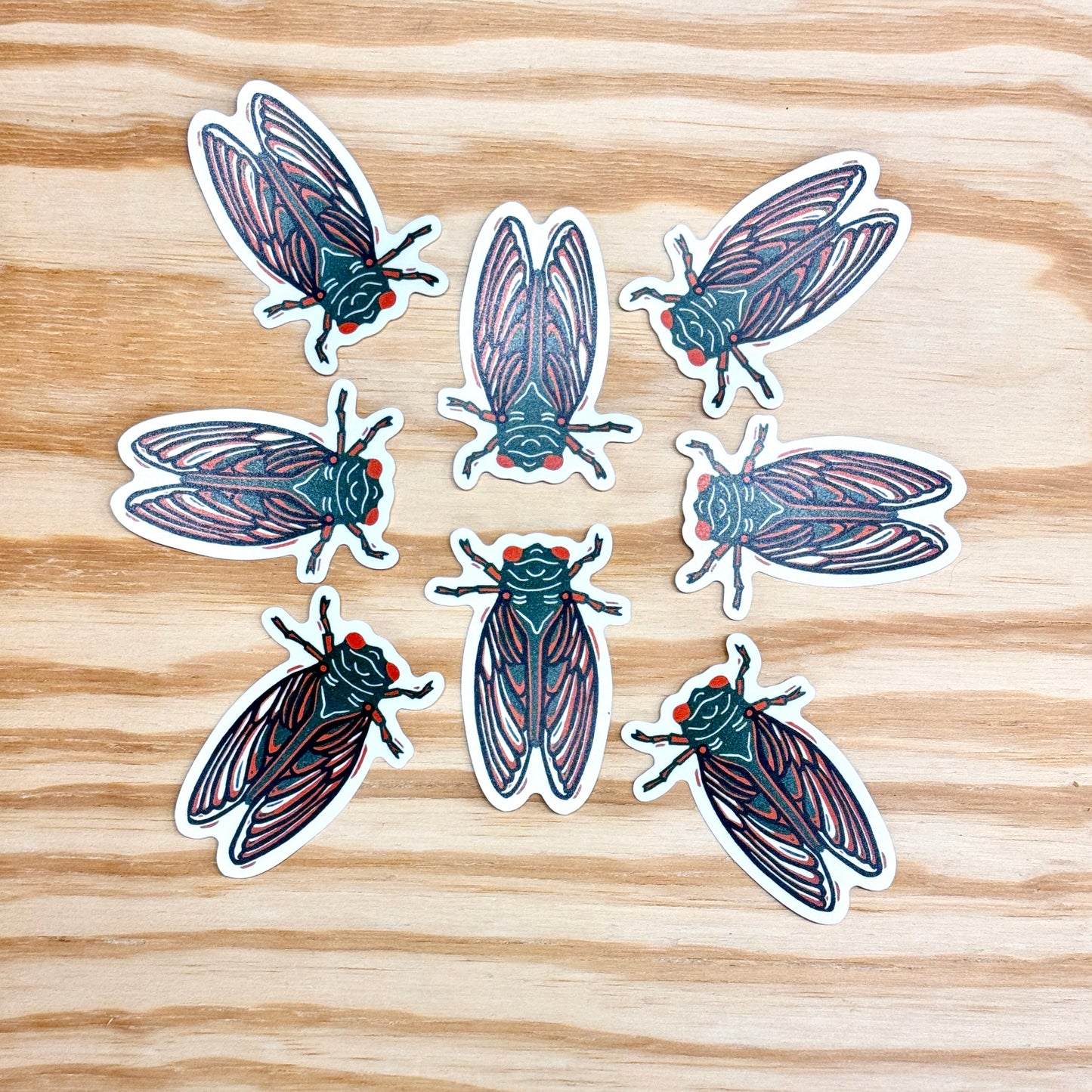 Cicada Sticker - 3" Vinyl Sticker