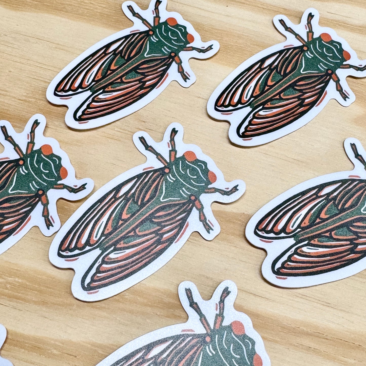 Cicada Sticker - 3" Vinyl Sticker