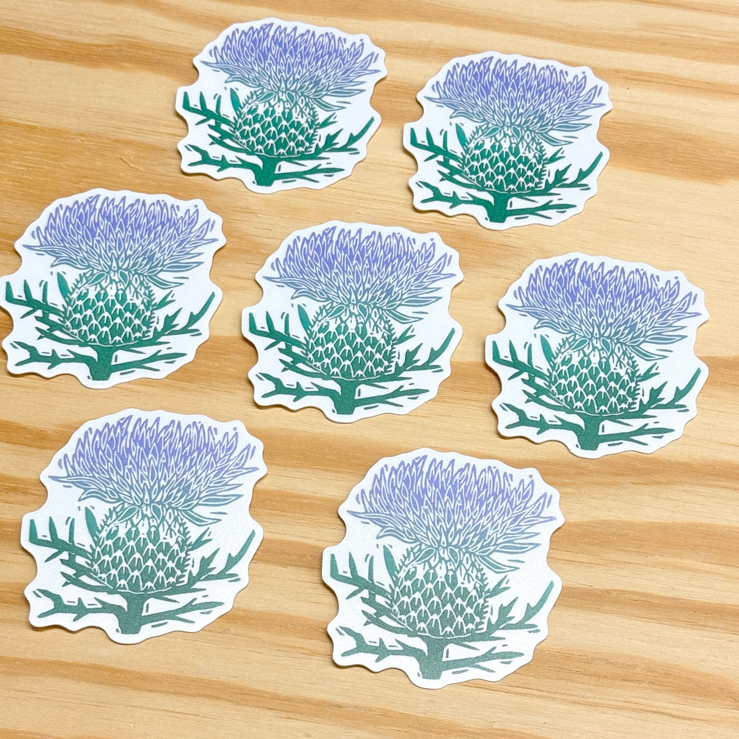 Thistle Flower Sticker - 2.75" Vinyl Sticker
