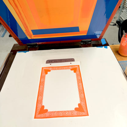 I Am Loved - screen print with letterpress (8x10")