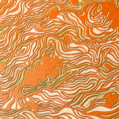 When the Old Oak Fell - woodblock print (14x18")