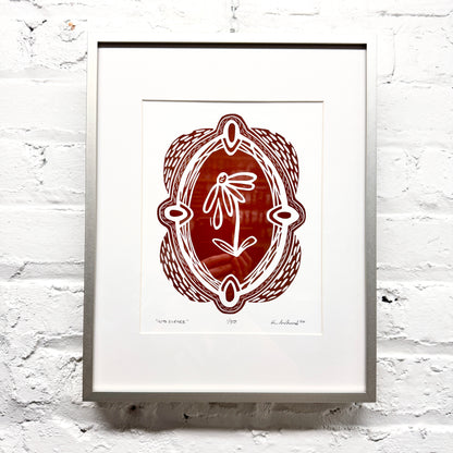 Into Silence FRAMED - woodblock print (11x14")