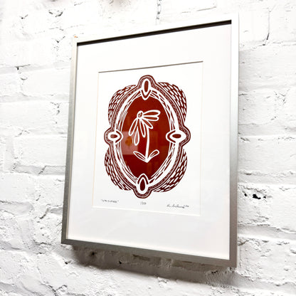 Into Silence FRAMED - woodblock print (11x14")