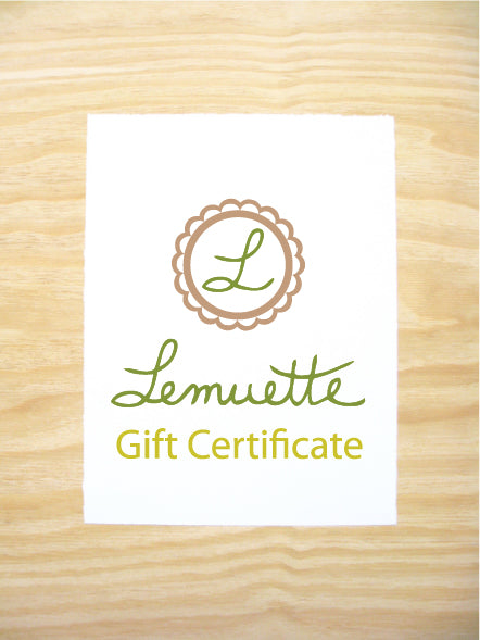 Lemuette Gift Certificate