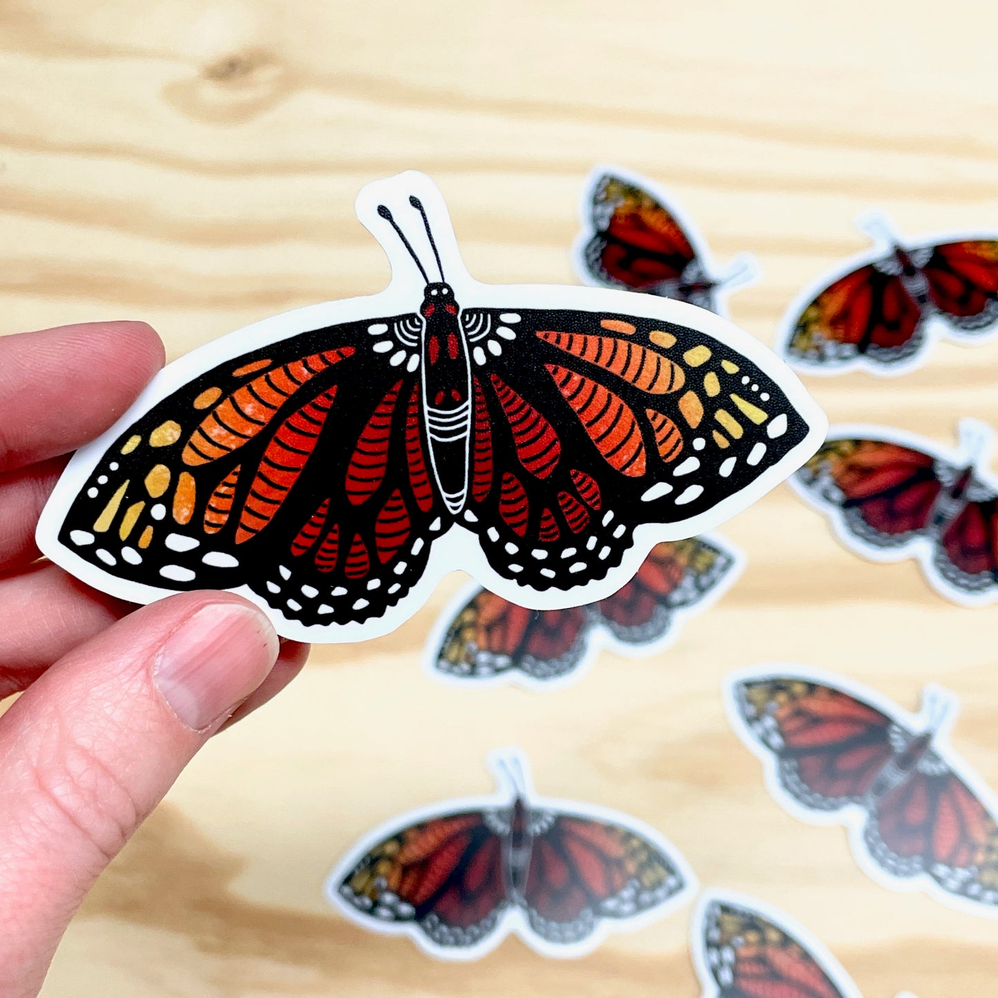 Flutterby Butterfly Sticker - 3" Vinyl Sticker