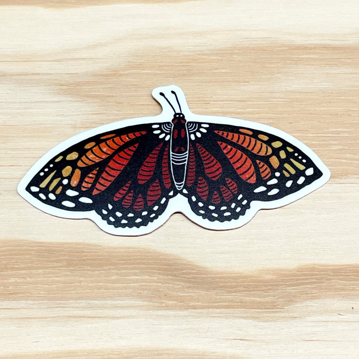Flutterby Butterfly Sticker - 3" Vinyl Sticker