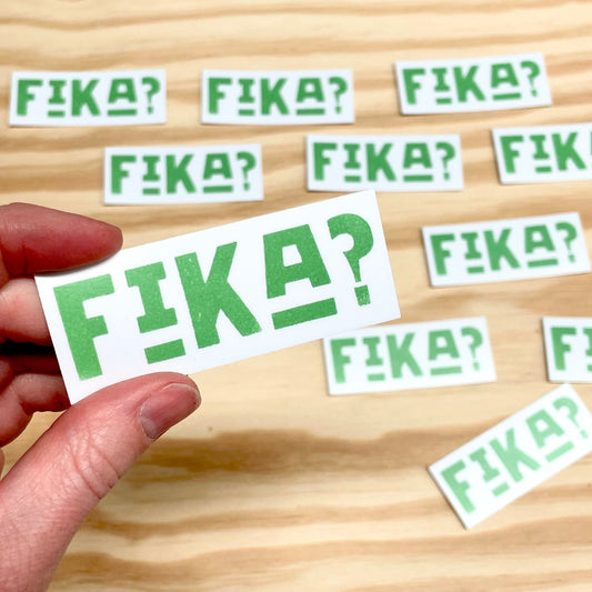 Swedish Fika Sticker - 3" Vinyl Sticker