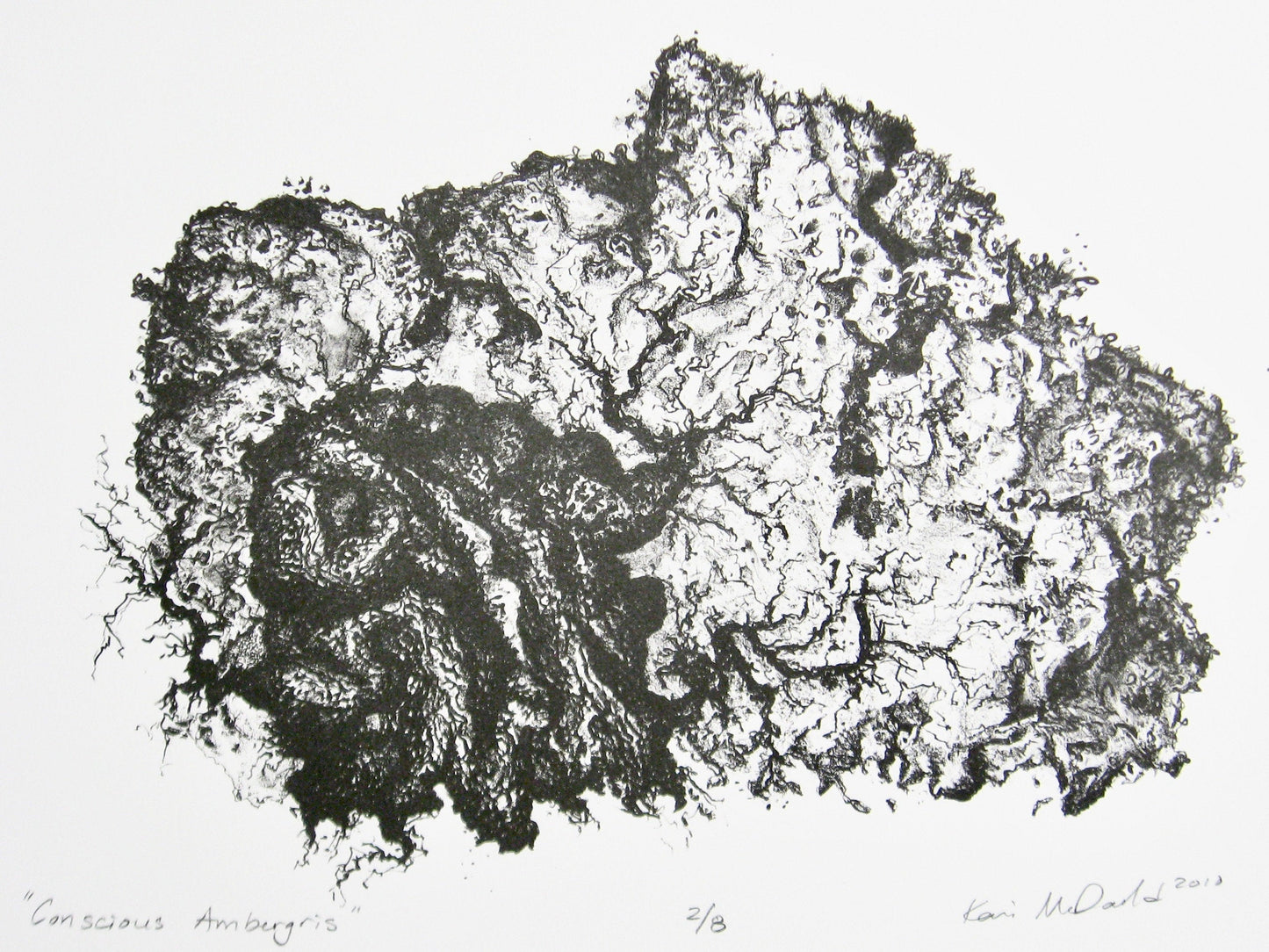 Conscious Ambergris - lithograph print (16x11.5")