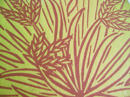 Went To Seed - multi-woodblock print (9x12”)